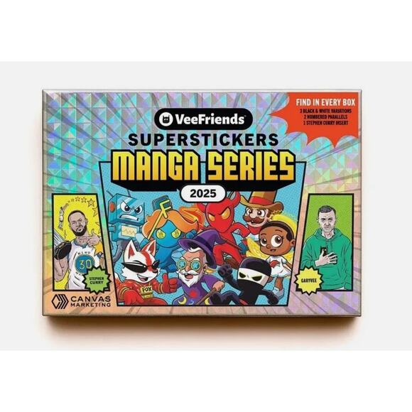GaryVee Veefriends Manga Sticker x Steph Curry Crossover 6 Boxes-Factory Sealed - Picture 1 of 12